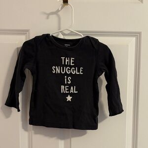 Carter's Black Long Sleeve Tee - The Snuggle Is Real